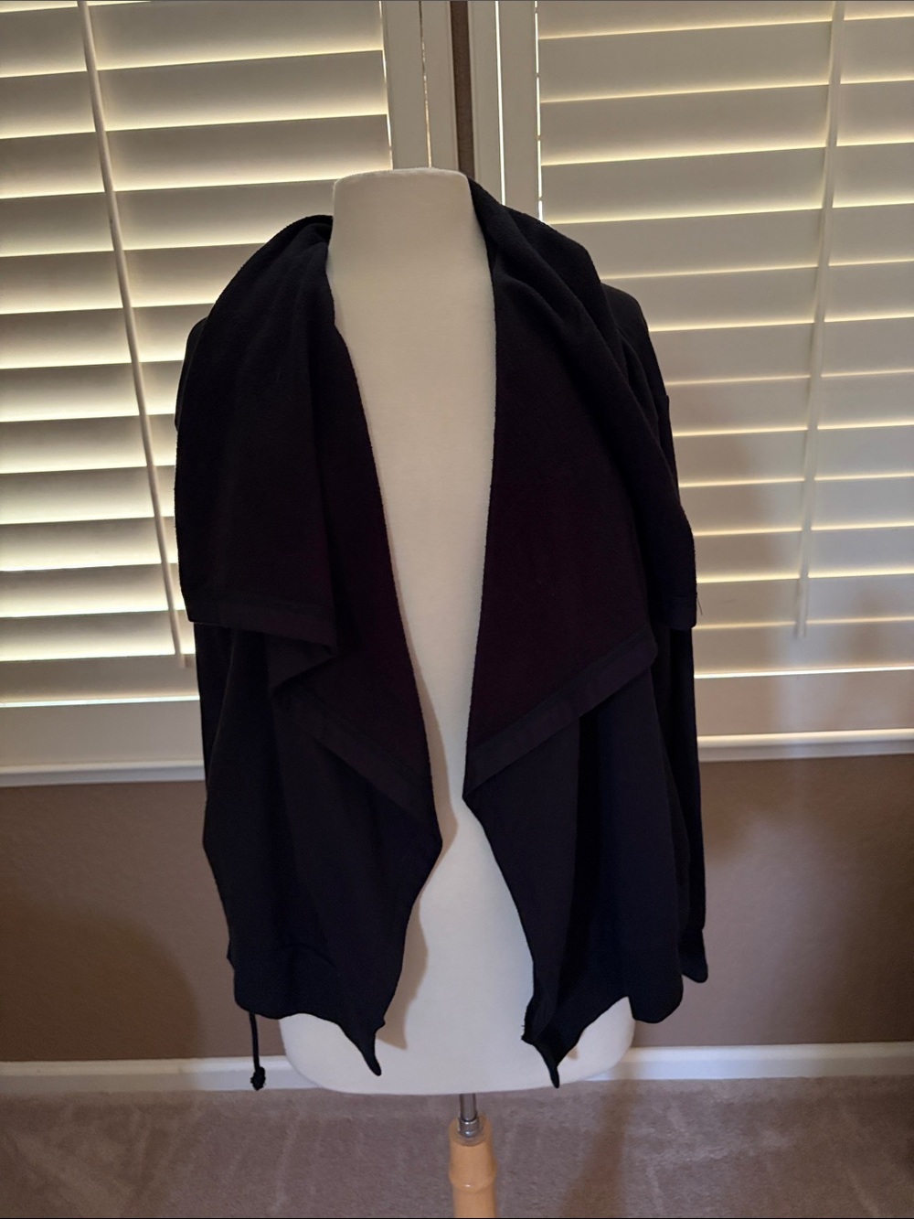 Young Fabulous & Broke Black Waterfall Cardigan nwt size S